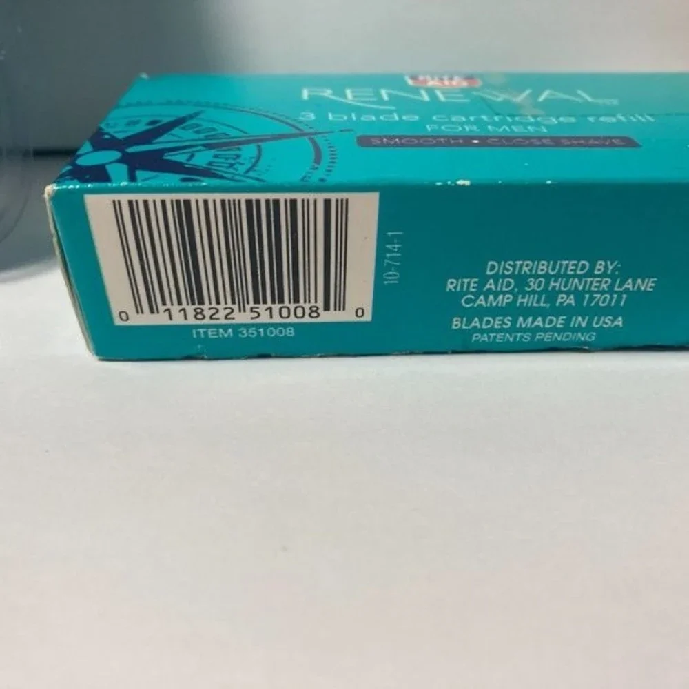 Rite Aid Renewal 3 Blade Razor for Men w/8 Refills